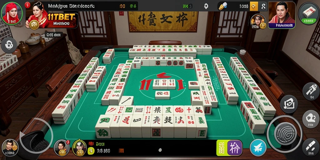 Tangkapan layar gameplay yang menarik dari 11TBET menunjukkan keseruan permainan Mahjong.