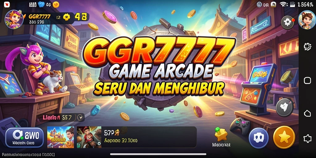 Screenshot utama GGR7777 menampilkan karakter dalam aksi seru.