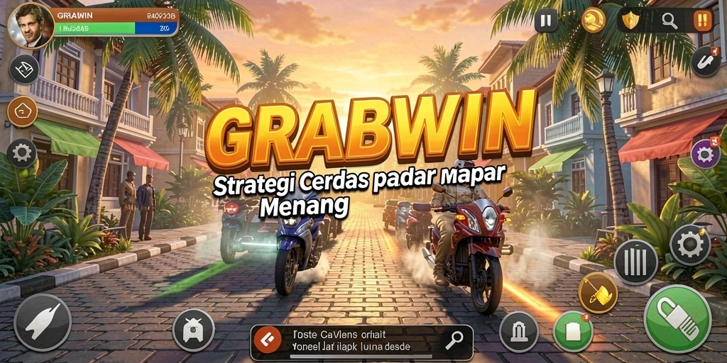 Tampilan gameplay menegangkan dari GRABWIN yang penuh strategi.