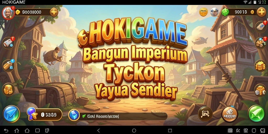 Tampilan gameplay menarik di HOKIGAME yang menunjukkan pengelolaan bisnis.