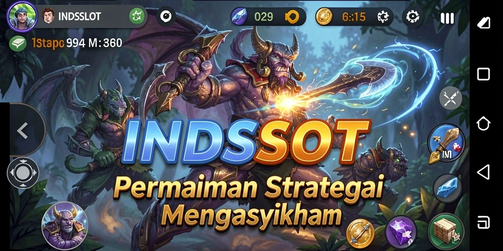 Tangkapan layar INDSLOT menunjukkan aksi gameplay strategi yang seru.