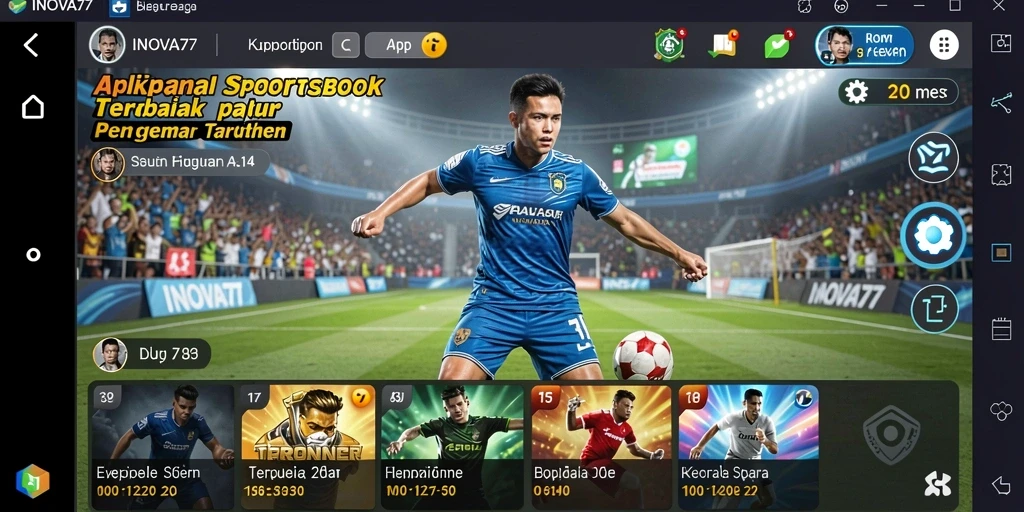 Tampilan gameplay menarik dari aplikasi Sportsbook INOVA77.