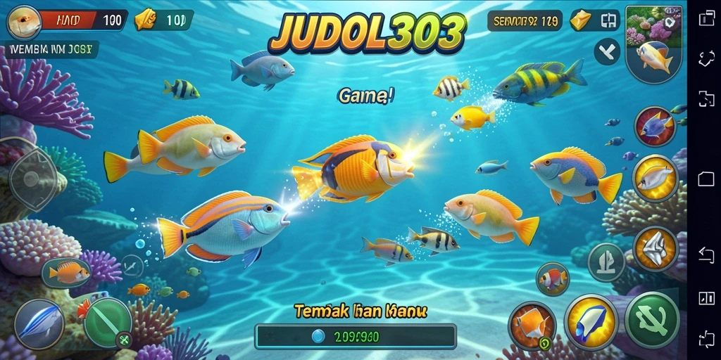 Tangkapan ikan yang berwarna-warni di dalam game JUDOL303.