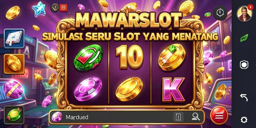 Tampilan gameplay MAWARSLOT yang mendebarkan dan penuh warna.