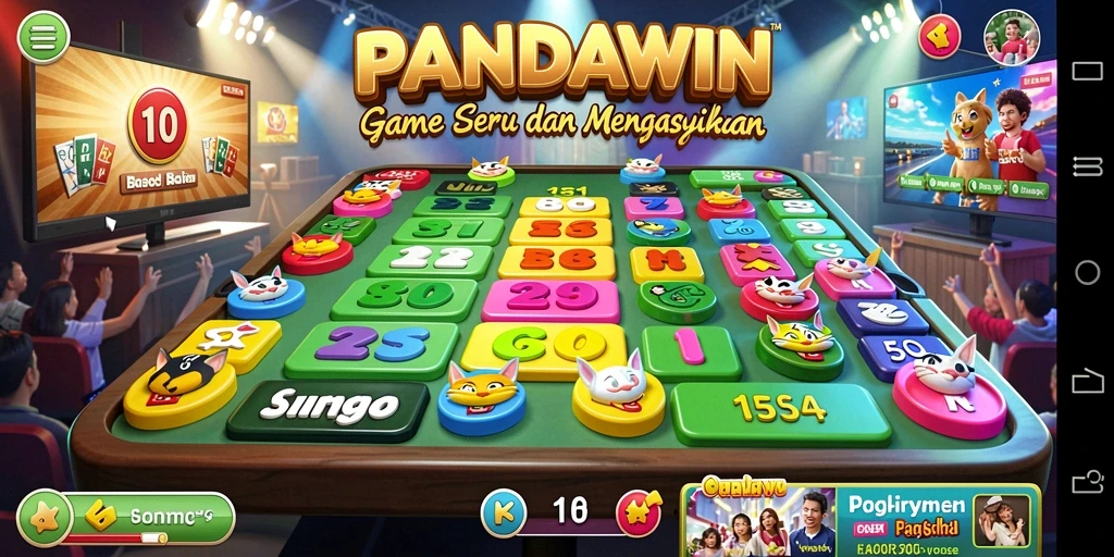 Screenshot utama PANDAWIN menampilkan gameplay seru Bingo.