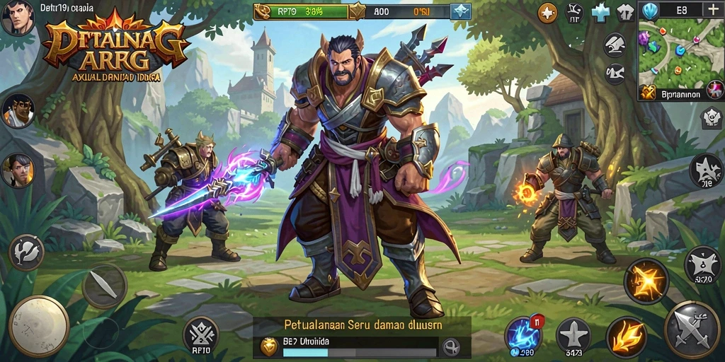 Gameplay seru dengan petualangan dan pertarungan mendebarkan.