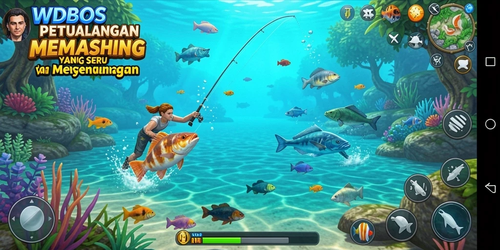 Tangkapan ikan yang beragam dalam gameplay WDBOS yang seru.